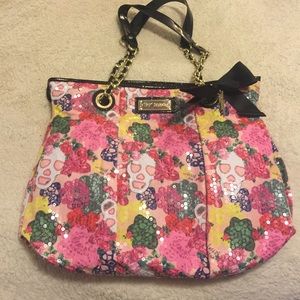 Betsey Johnson sugar skull handbag