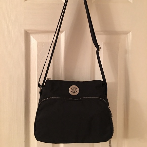 Baggallini Black Cross Body Organizer Bag