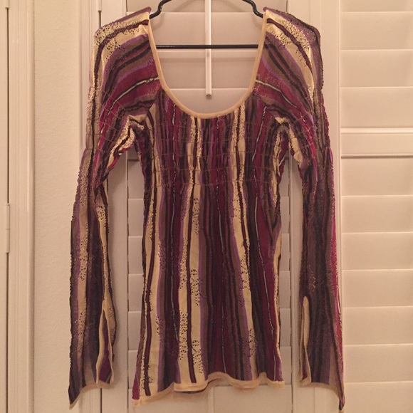 Multicolored Scoop-Neck Bebe Top - image 3