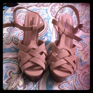 Brand new tan wedges