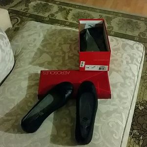 Aerosoles Teashop -Blk leather upper soft new