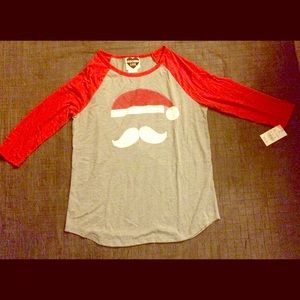 New Santa shirt 3/4 size Large