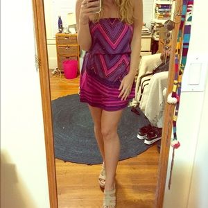 Express strapless mini dress