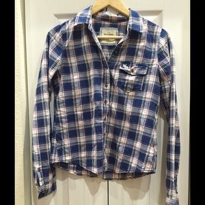 Abercrombie kids xl button up