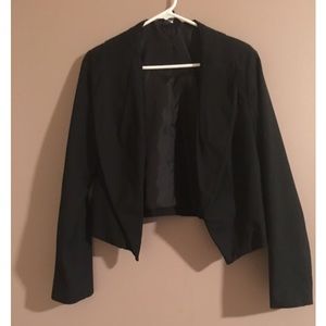 Cropped Black Blazer