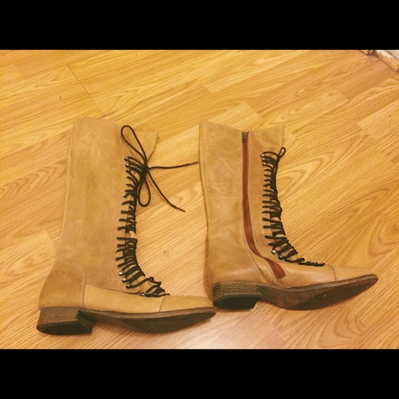 Steve Madden lace up boots.