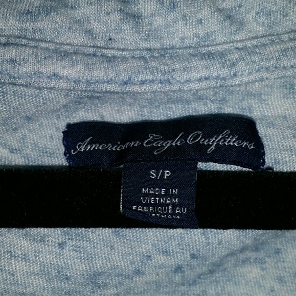 Light Blue Cotton 3/4 Sleeve Shirt - Picture 3 of 3