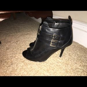Michael kors open toe booties