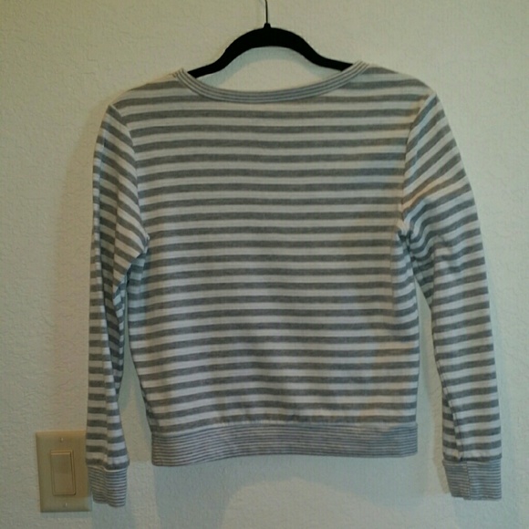 Grey Striped Sweater - Picture 2 of 2
