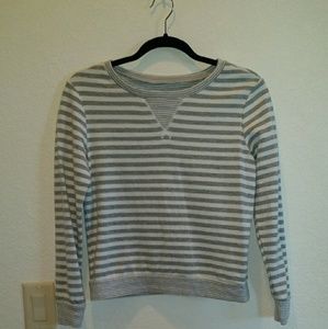 Grey Striped Sweater