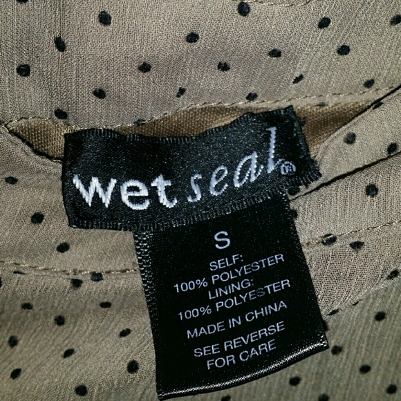 Brown and Black Polka Dot Skirt - Picture 3 of 3