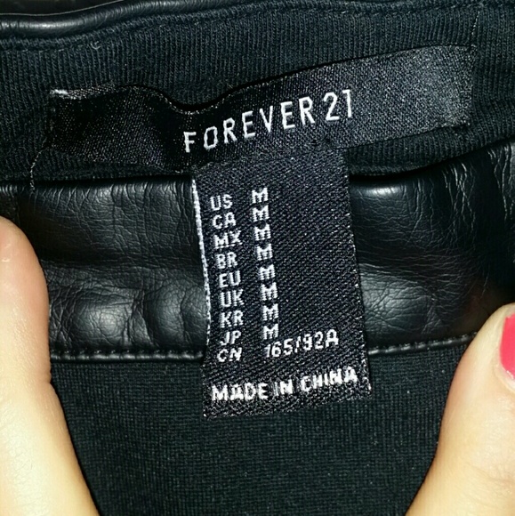 All Black Everything Pleather Lined Skater Skirt - Picture 3 of 3