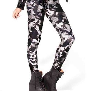 Black and white Raven leggings