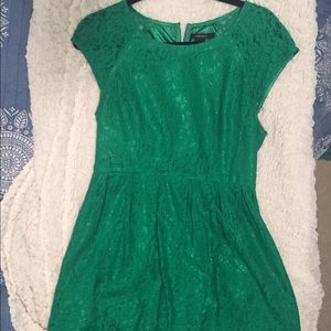 Forever 21 Green short sleeve dress