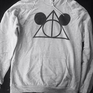 Deathly hallows American apparel fleece hoodie