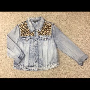 Jean Jacket w/ Cheetah Detailing