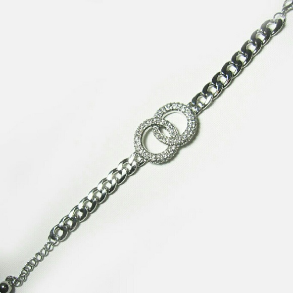 SALE! FINAL!NWT Silver Tone Link Infinity Bracelet - Picture 2 of 4