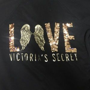 Victoria's Secret love zip hooded sweater