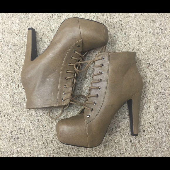 Olive Green Booties