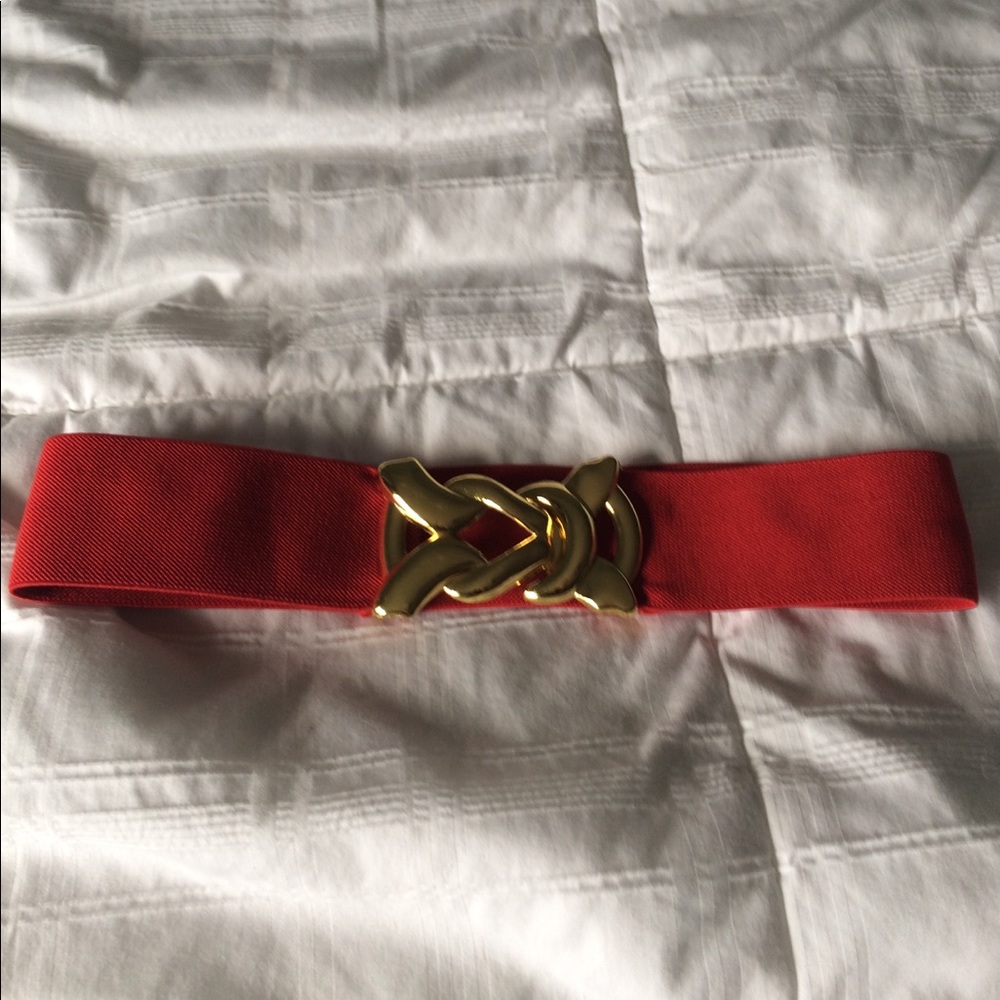 Red and Gold H&M belt
