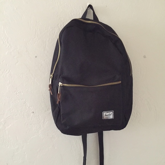 Herschel Backpack with gold hardware