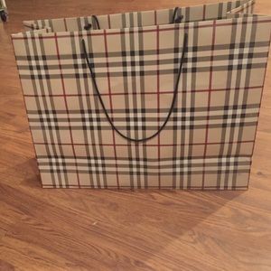 Authentic Burberry shopping bag