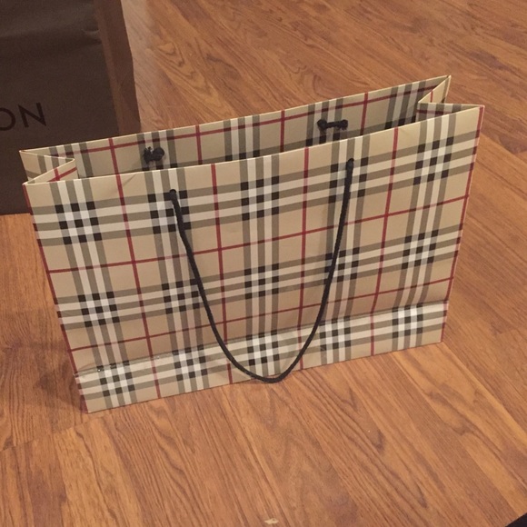 Authentic Burberry shopping bag