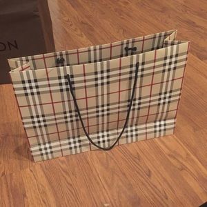 Authentic Burberry shopping bag