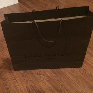 Authentic Louis Vuitton shopping bag