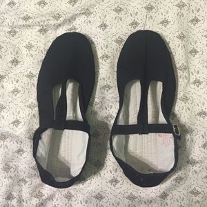 Black T-Strap Mary Jane Flats