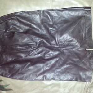 Leather skirt