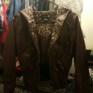 Forever21 moto leather jacket