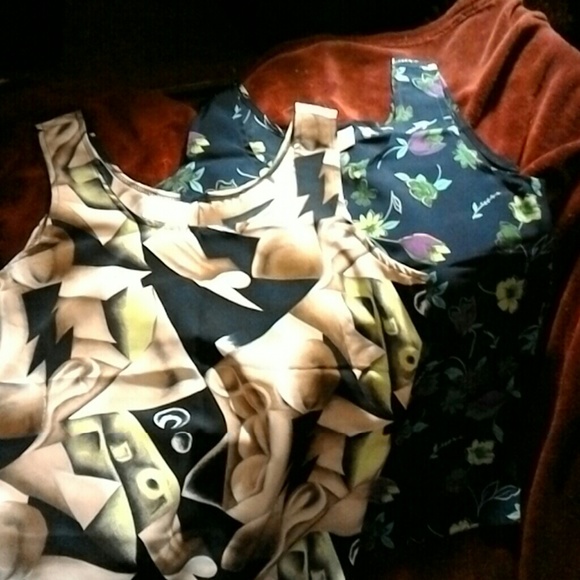 Lot of two print tank tops