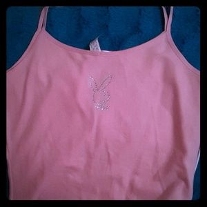 Light pink play boy spheghetti strap
