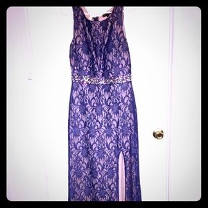 Lace sparkly formal dress