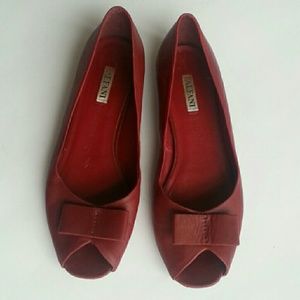 ALFANI! FINAL PRICE! FLAT PEEP-TOE WITH BOW