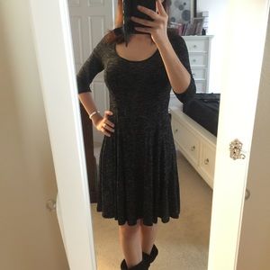 Dark grey above the knee dress