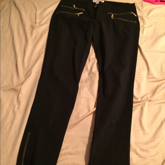 Michael kors boot cut pants with zippers