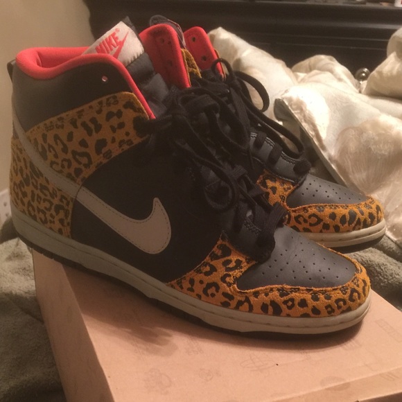 Leopard print women's Nike dunks