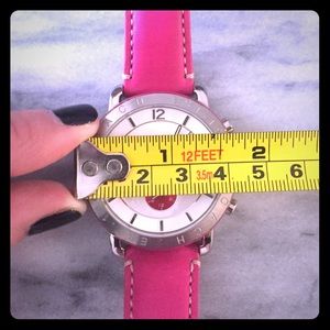 💯Coach Chronographic Pink Leather watch✨