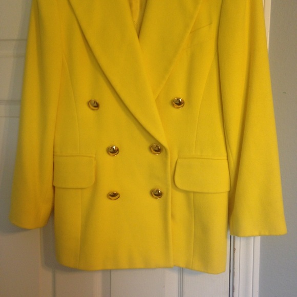 Vintage Bright Yellow Escada Blazer
