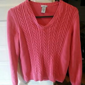 Izod cable knit sweater