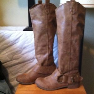 Target light brown knee high boots