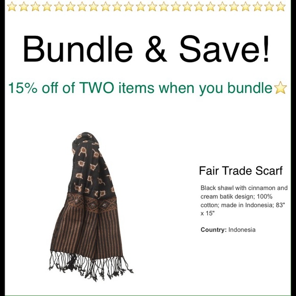 15% off of two items when you bundle