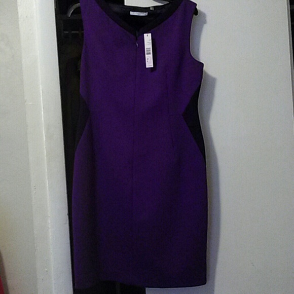 Two toned petite form fitting dress