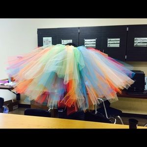 Rainbow tutu! Brand new, made by hand, by me!