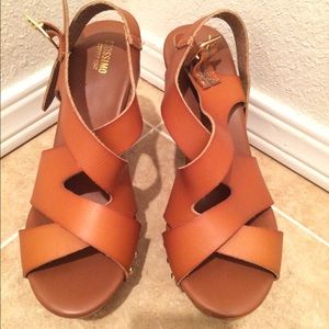 Platform Brown Heels