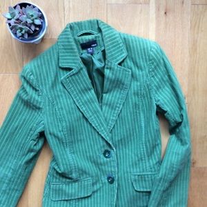 Like new, green corduroy blazer