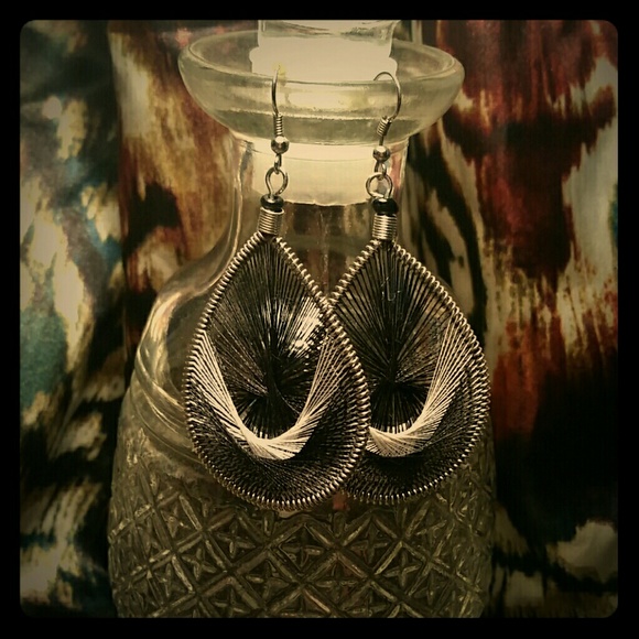 Black and silver earrings ($12)
