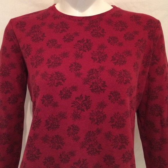 Croft & Barrow Long Sleeves Floral Print Shirt - Picture 2 of 4